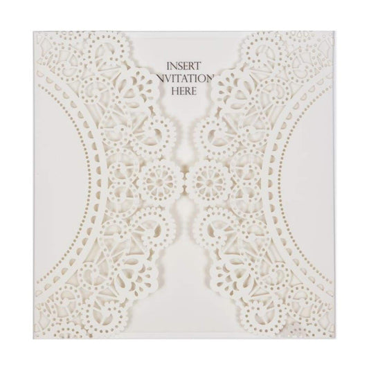 SQ Lasercut Wallet Doily - Ivory 5pk