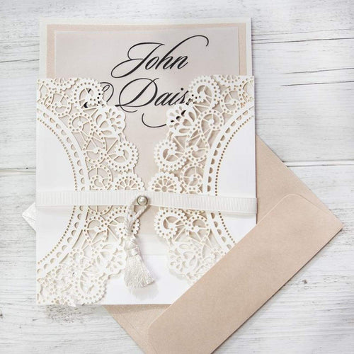 SQ Lasercut Wallet Doily - Ivory 5pk