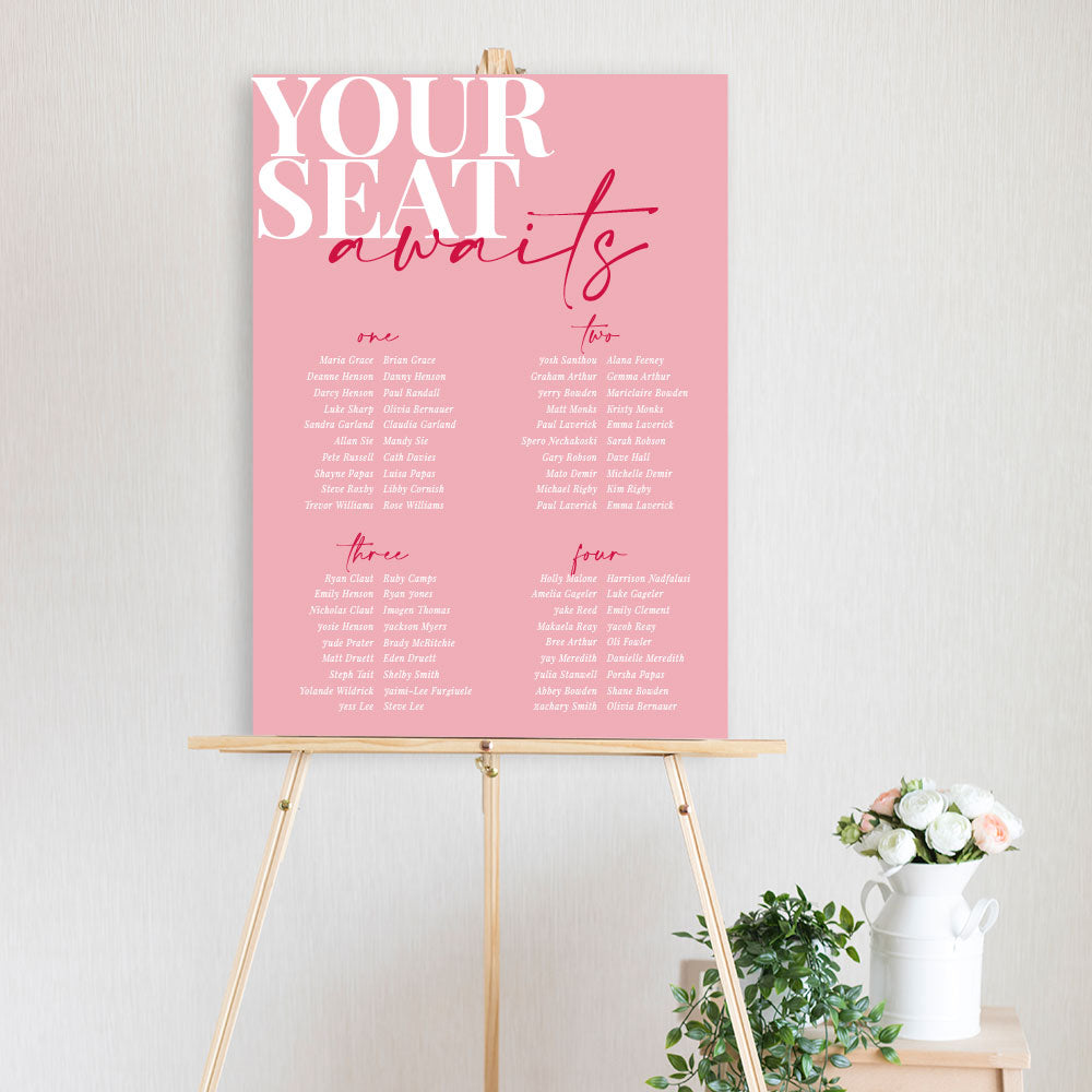 Table Seating Plan | Event Signage | Pixel and Ink Designs – PIXEL AND ...