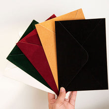 velvet envelopes colours