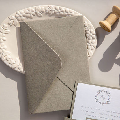 Silver Velvet Envelope