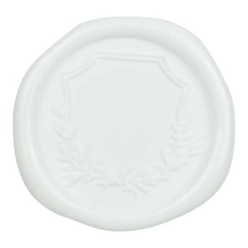 bright white wax seal