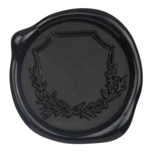 traditional black wax seal