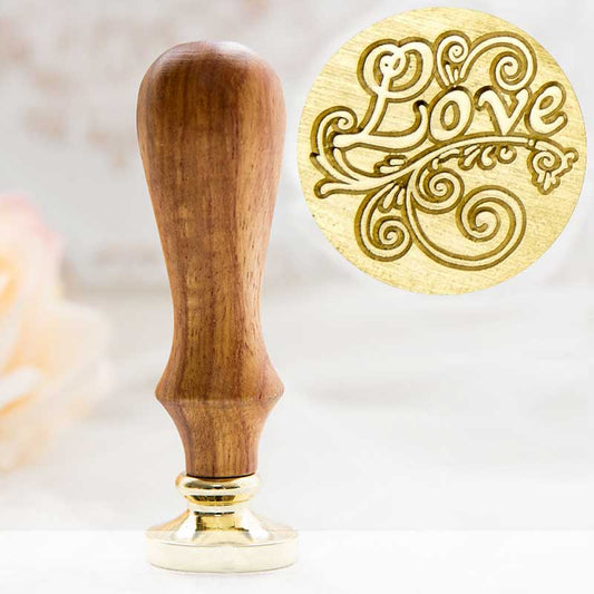 wax stamp love swirl