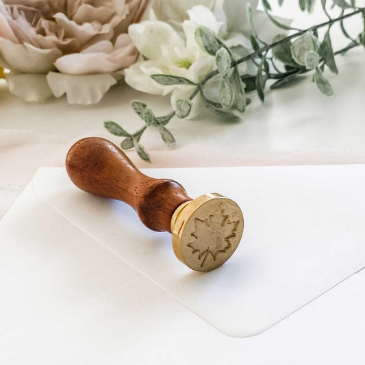 wax stamp maple leaf