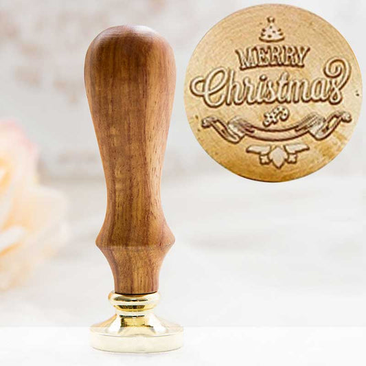 wax stamp merry christmas