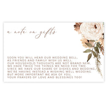 bohemian floral orchid gift card