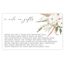 bohemian floral orchid gift card