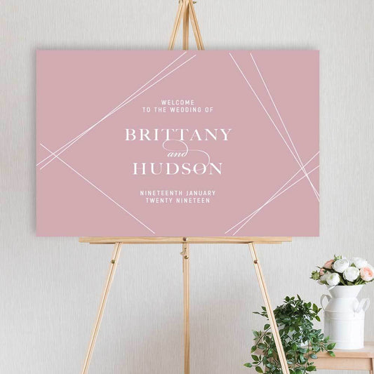 Blushing Brittany - Welcome Sign