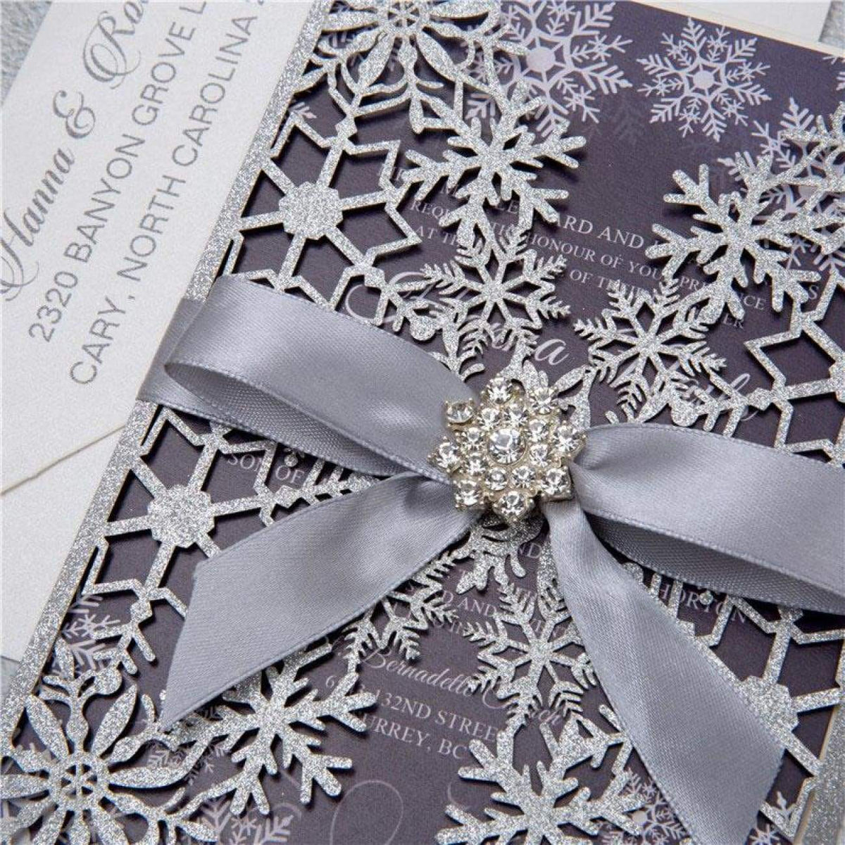 'Winter Snowflake Glitter' - Laser cut