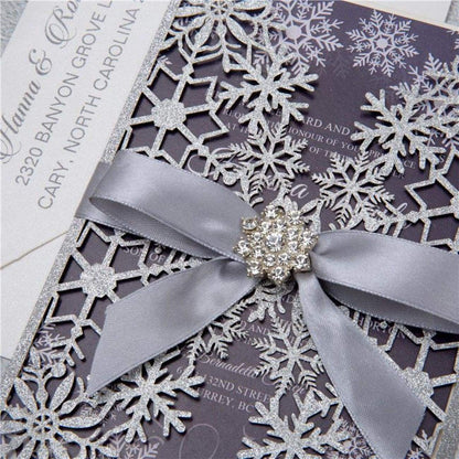 'Winter Snowflake Glitter' - Laser cut